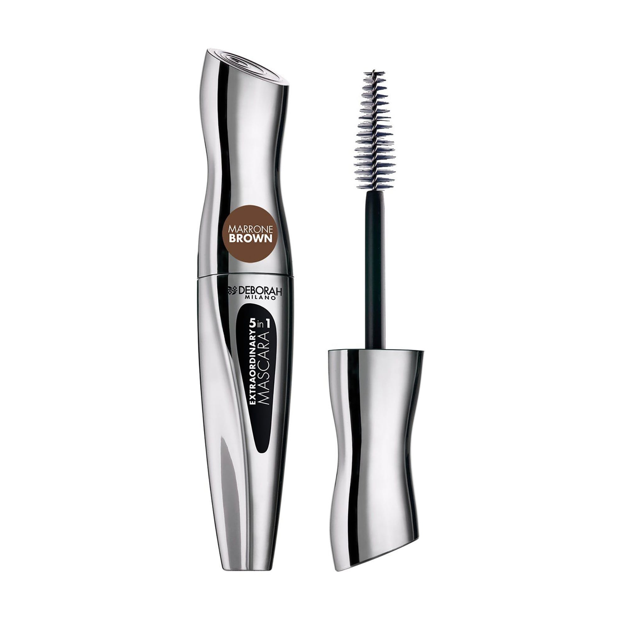 Туш для вій Deborah Extraordinary Mascara 5 in 1 Brown, 12 мл